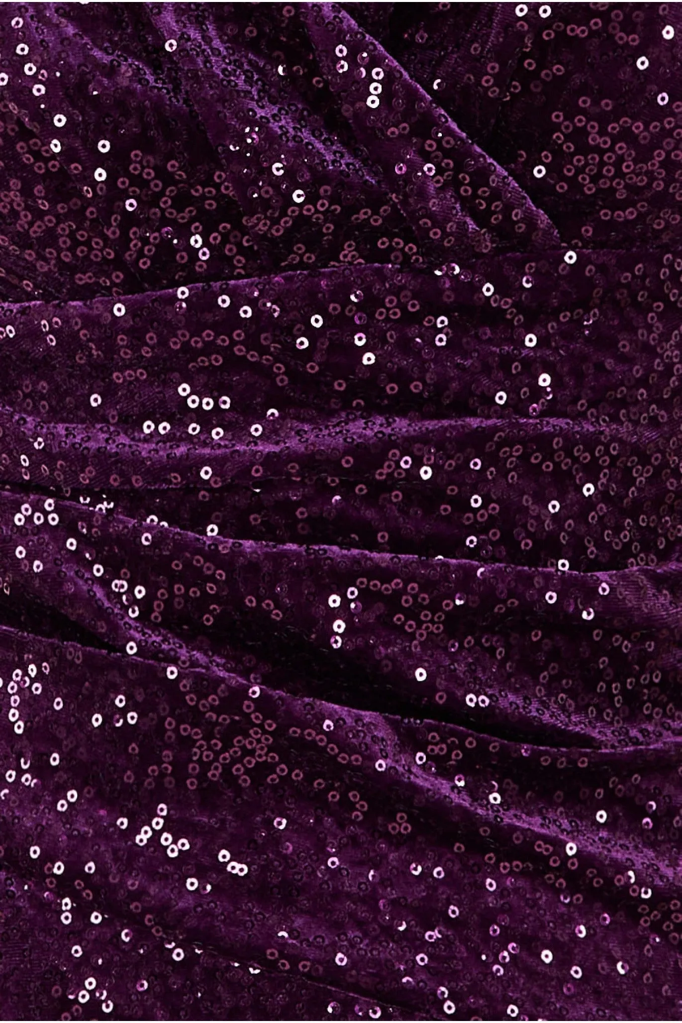 Goddiva Sequin & Velvet Bardot Maxi Dress - Magenta sold by Goddiva product image thumbnail 4