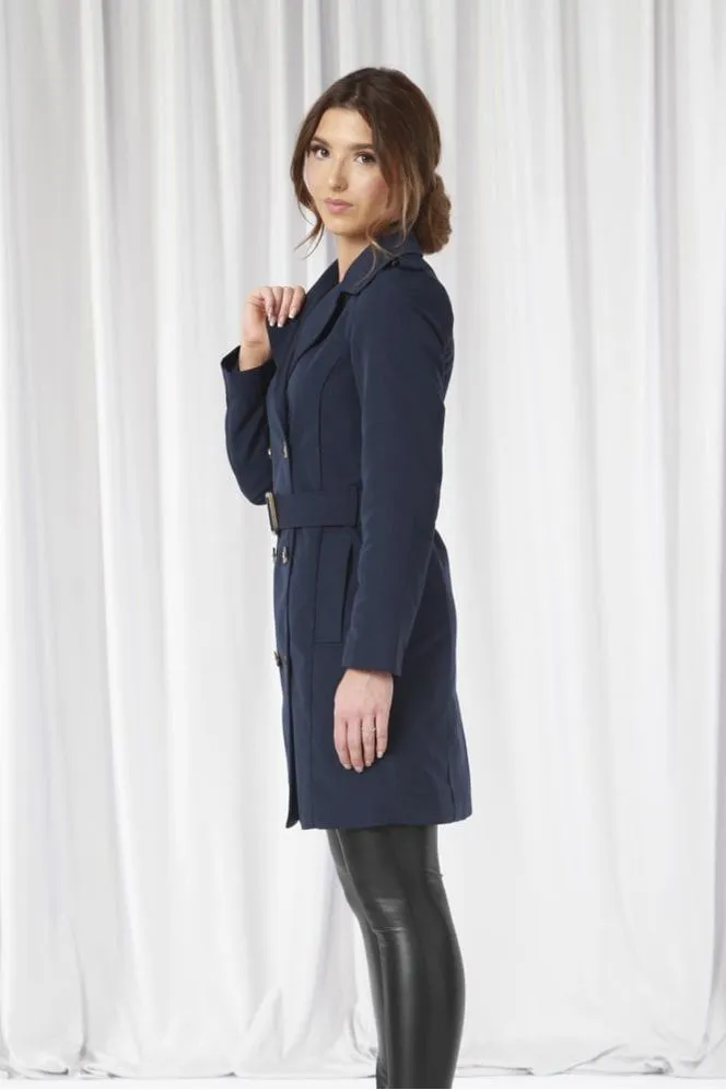 Fitted Trench Coat by Double Second sold by Goddiva product image thumbnail 4