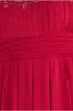 Crochet & Pleated Top High Low Maxi - Burgundy by Goddiva sold by Goddiva