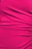 One Shoulder Satin Band Bodycon Midi Dress - Magenta by Goddiva sold by Goddiva