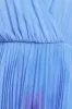Wavy Ombre A-Line Chiffon Maxi Dress - Blue by Goddiva sold by Goddiva