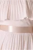 Goddiva Pleated Chiffon Off Shoulder Maxi Dress - Ivory sold by Goddiva