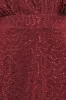 Goddiva Sequin Lurex Flutter Sleeve Maxi Dress - Wine sold by Goddiva