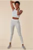 High Neck Crop Top With Leggings Set - White by Cosmochic sold by Goddiva