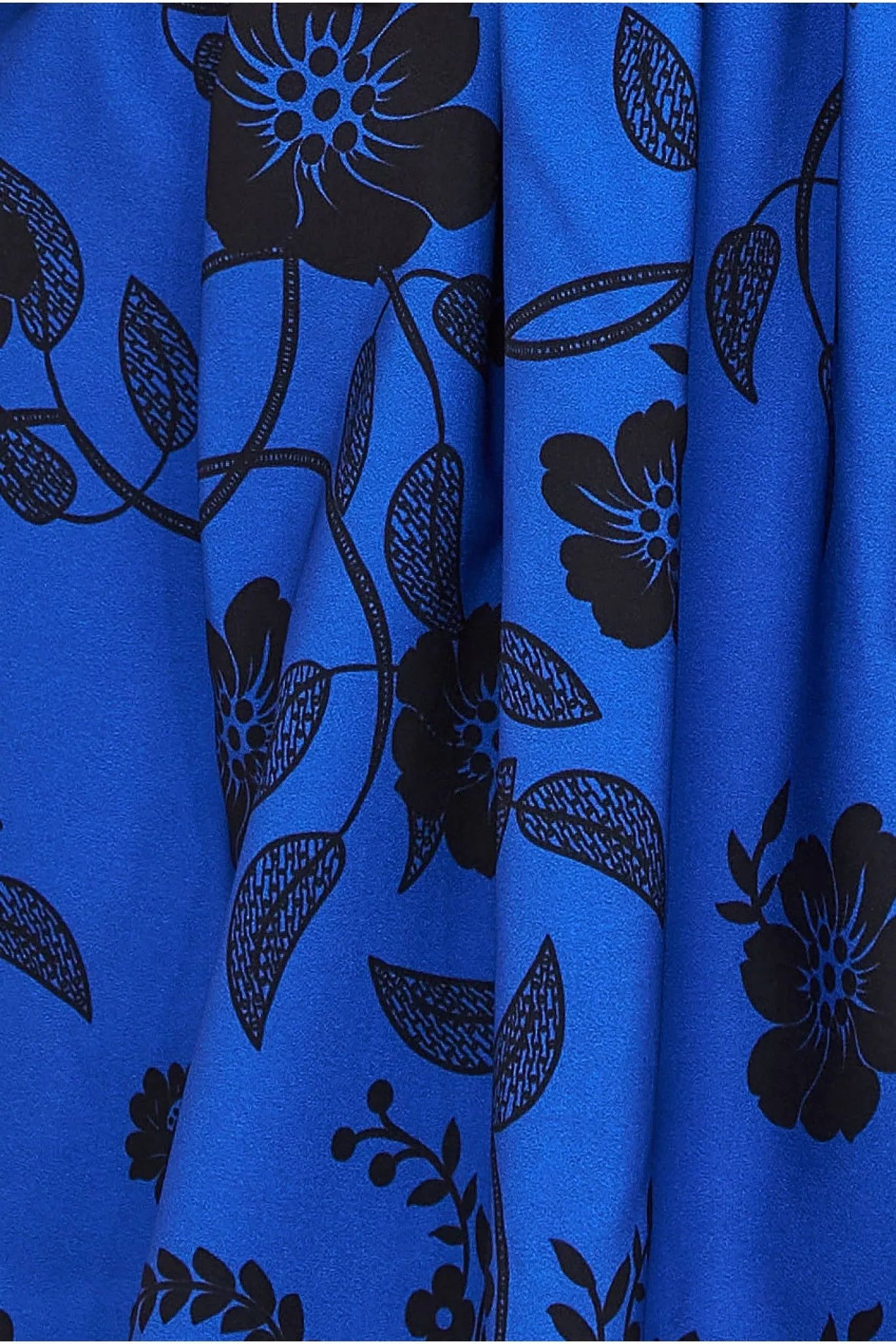 Goddiva Printed Off The Shoulder Midi Dress - Royalblue sold by Goddiva product image thumbnail 5