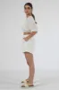 White Broderie Top With Lace Up Back by Double Second sold by Goddiva