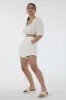 White Broderie Top With Lace Up Back by Double Second sold by Goddiva