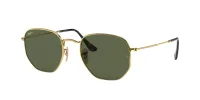 Ray-Ban Unisex Sunglass RB3548N Hexagonal Flat Lenses - Frame color: Arista Gold, Lens color: G-15 Green sold by Sunglass Hut