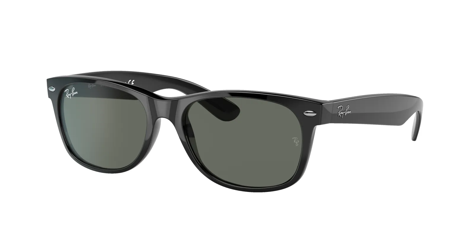 RAY-BAN Unisex Sunglasses RB2132 New Wayfarer Classic - Frame color: Black, Lens color: G-15 Green sold by Sunglass Hut