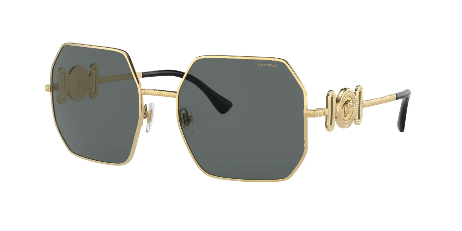 Versace Frau Sunglass VE2248 - Rahmenfarbe: Gold, Linsenfarbe: Polar Dunkelgrau sold by Sunglass Hut
