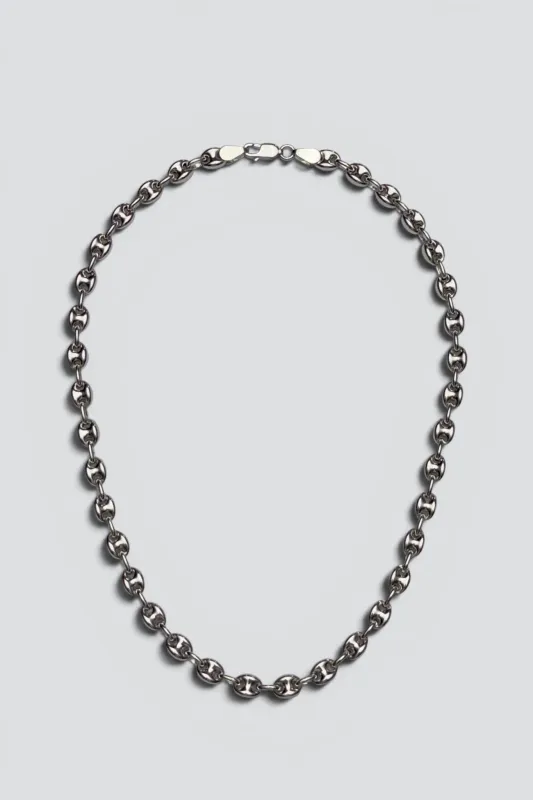 Sterling Silver Mariner Link Necklace made by Vintage
