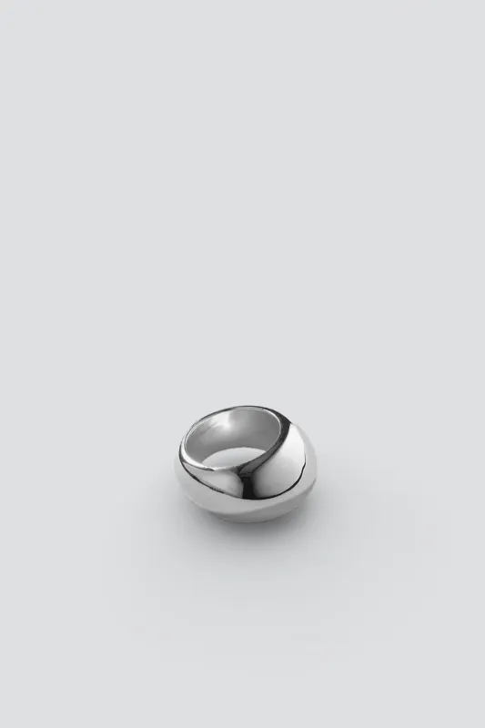 Silver Gentle Slope Ring made by Annika Inez