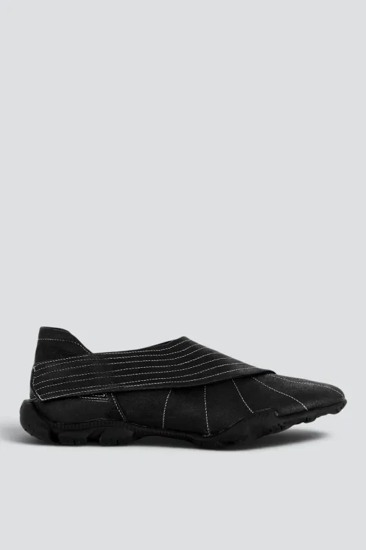 Upcycled Black Wrap Sneaker made by ROMBAUT