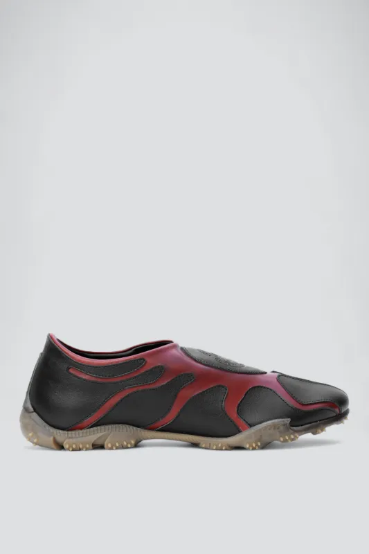 Red/Black Path 1 Sneaker made by ROMBAUT