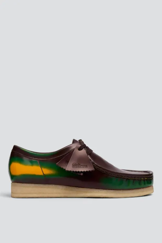 Brown Brush Off Wallabee made by Clarks
