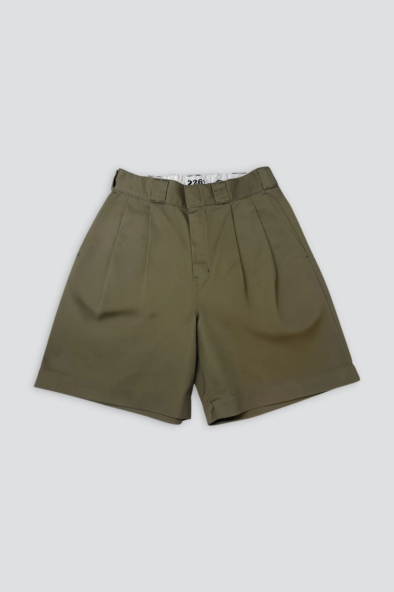 Khaki N. Hoolywood Compile x Dickies / 2 Tuck Half Pants sold by Assembly New York