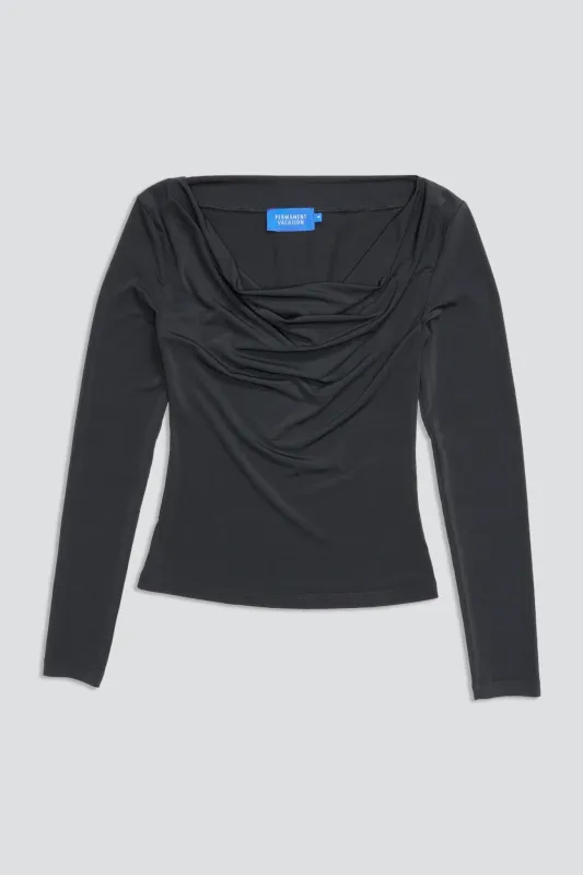 Black Debut Top made by PERMANENT VACATION