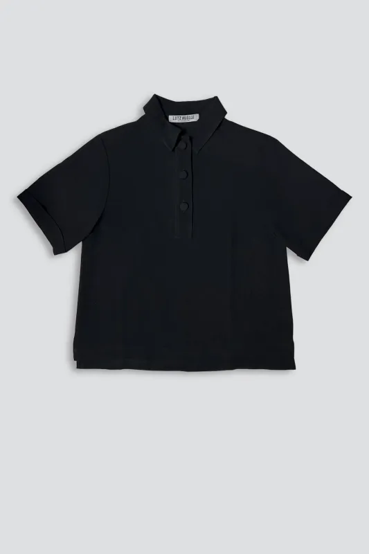 Black Polo Shirt made by Assembly New York