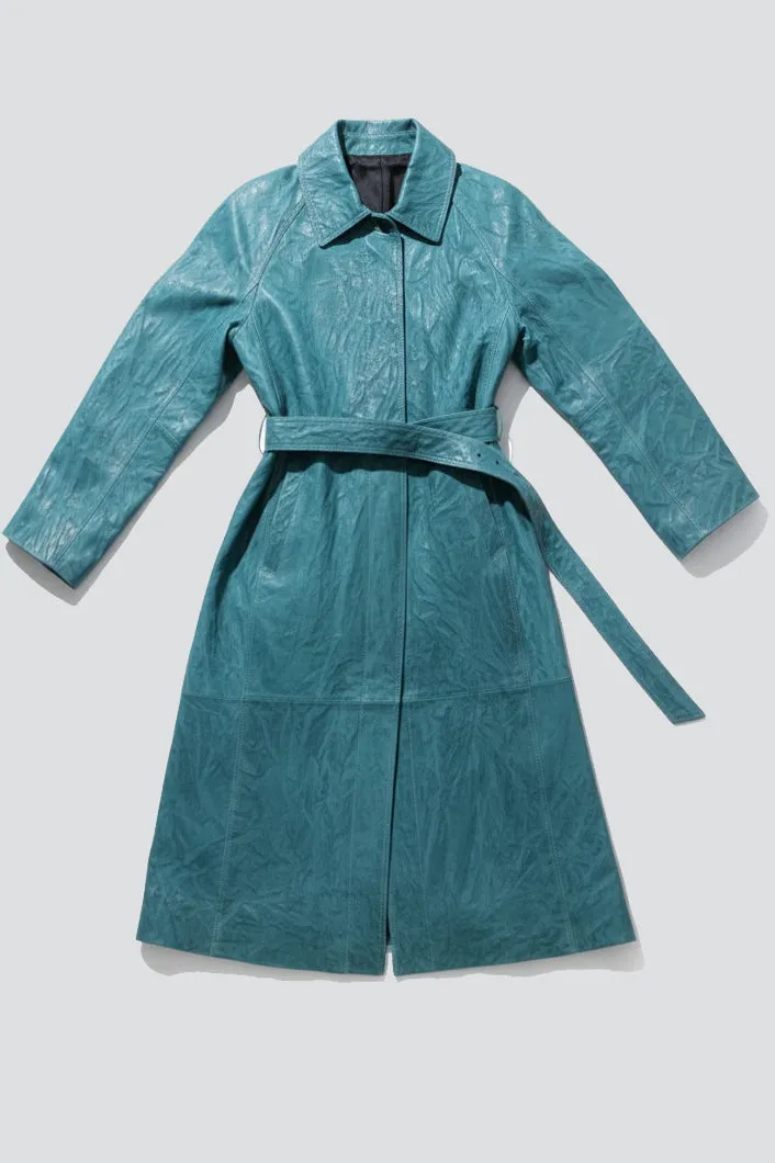 Blue Wave Leather Coat sold by Assembly New York product image thumbnail 2