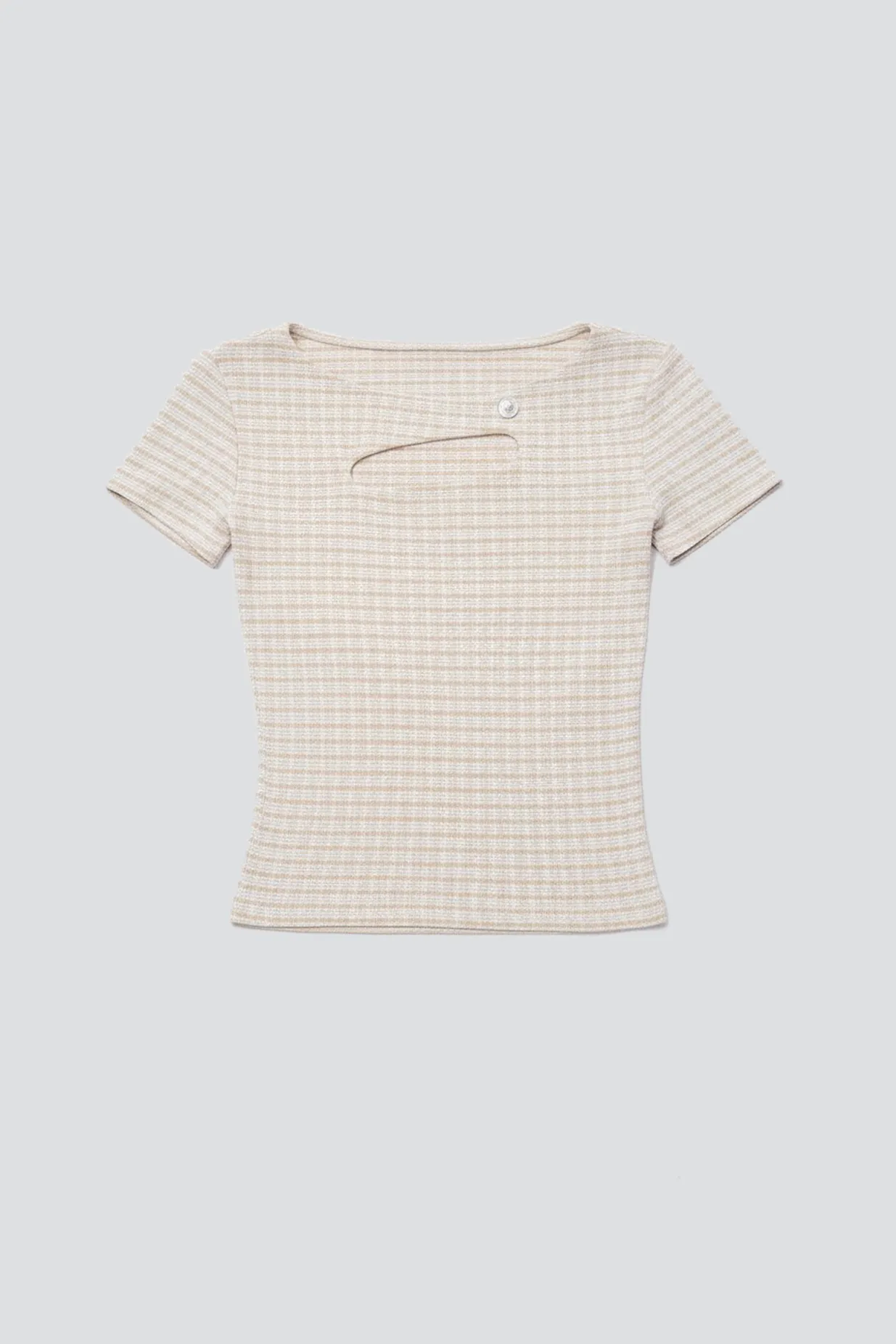 Tan Plaid Key Short Sleeve sold by Assembly New York product image thumbnail 2