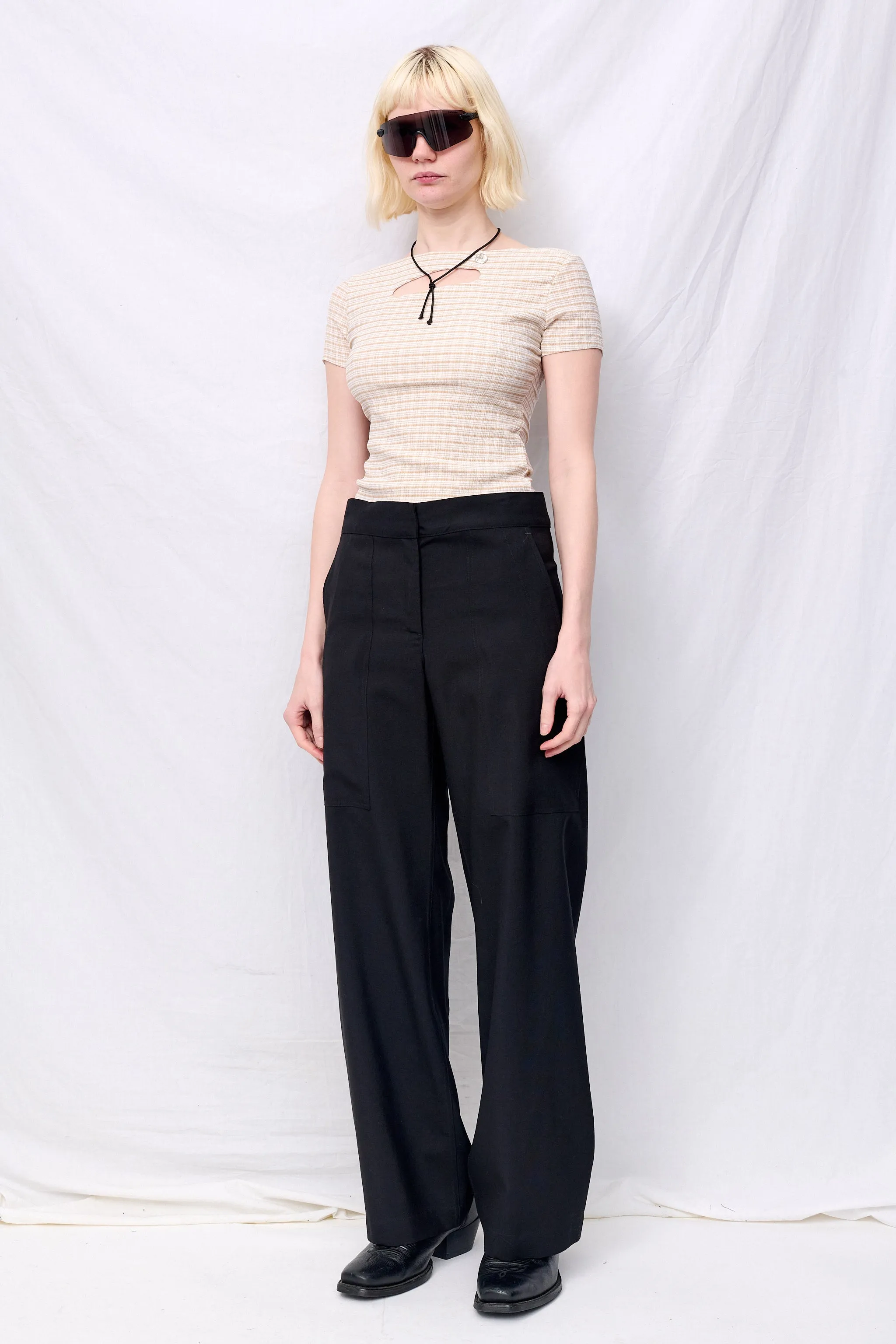 Tan Plaid Key Short Sleeve sold by Assembly New York product image thumbnail 3