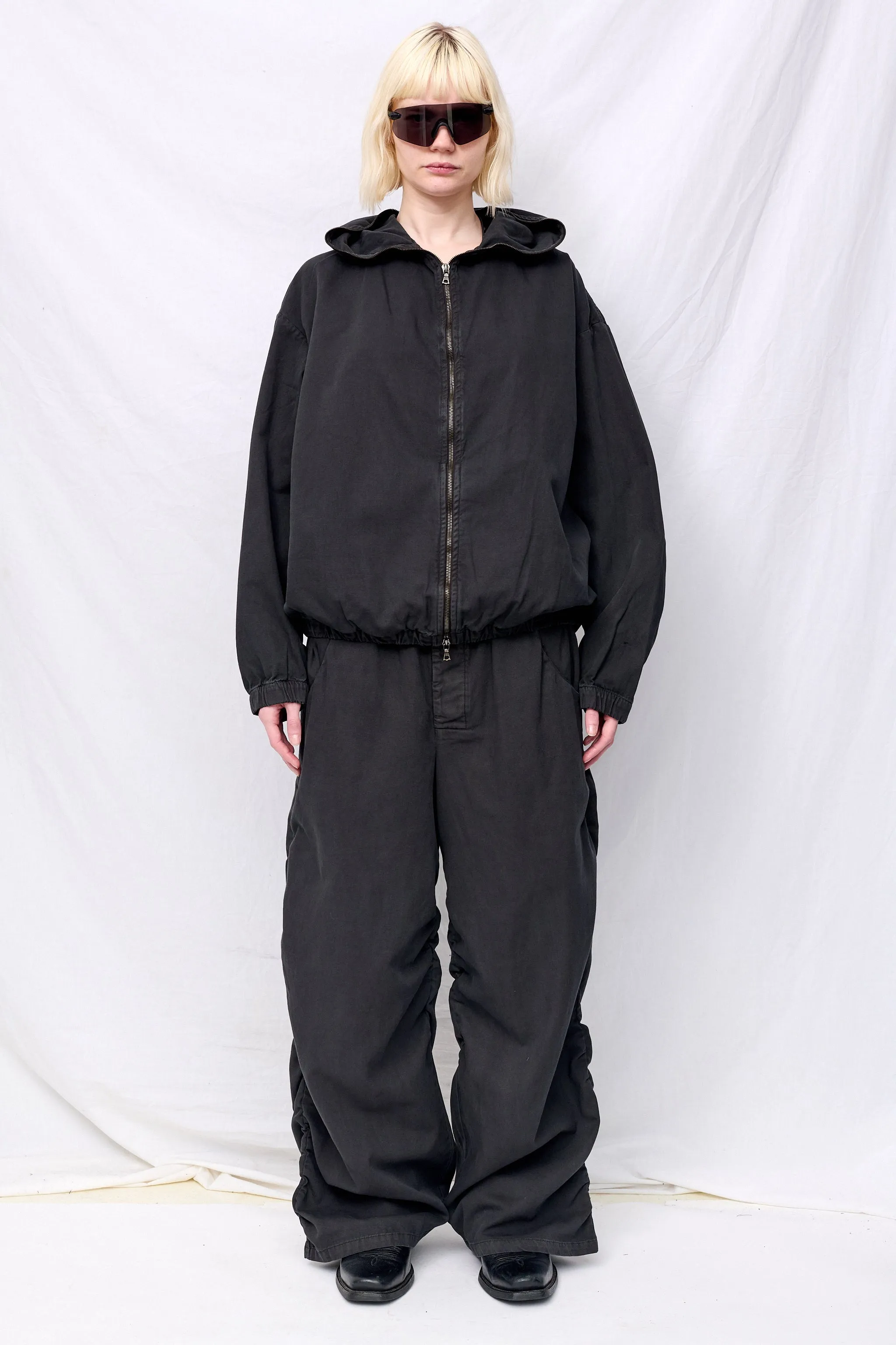 No. 267 Black Thin Canvas Draped Trousers sold by Assembly New York product image thumbnail 5