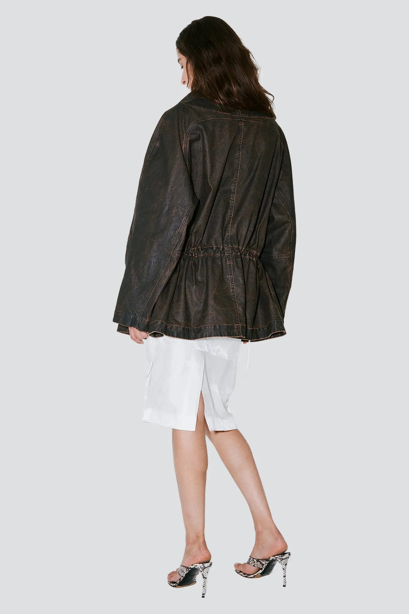 Brown Washed Vegas 4 Pockets Jacket sold by Assembly New York product image thumbnail 3