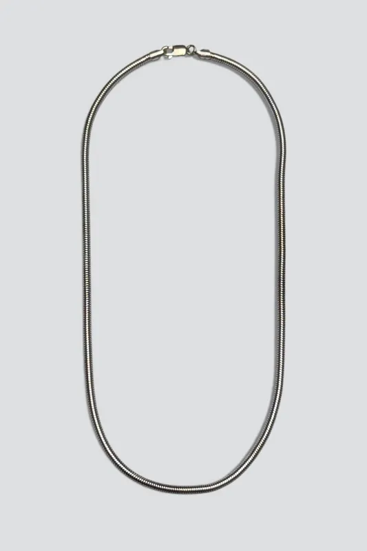 Sterling Silver Snake Chain Necklace made by Vintage