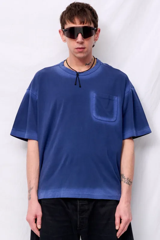 Blue Triple Pocket T-Shirt made by YMC