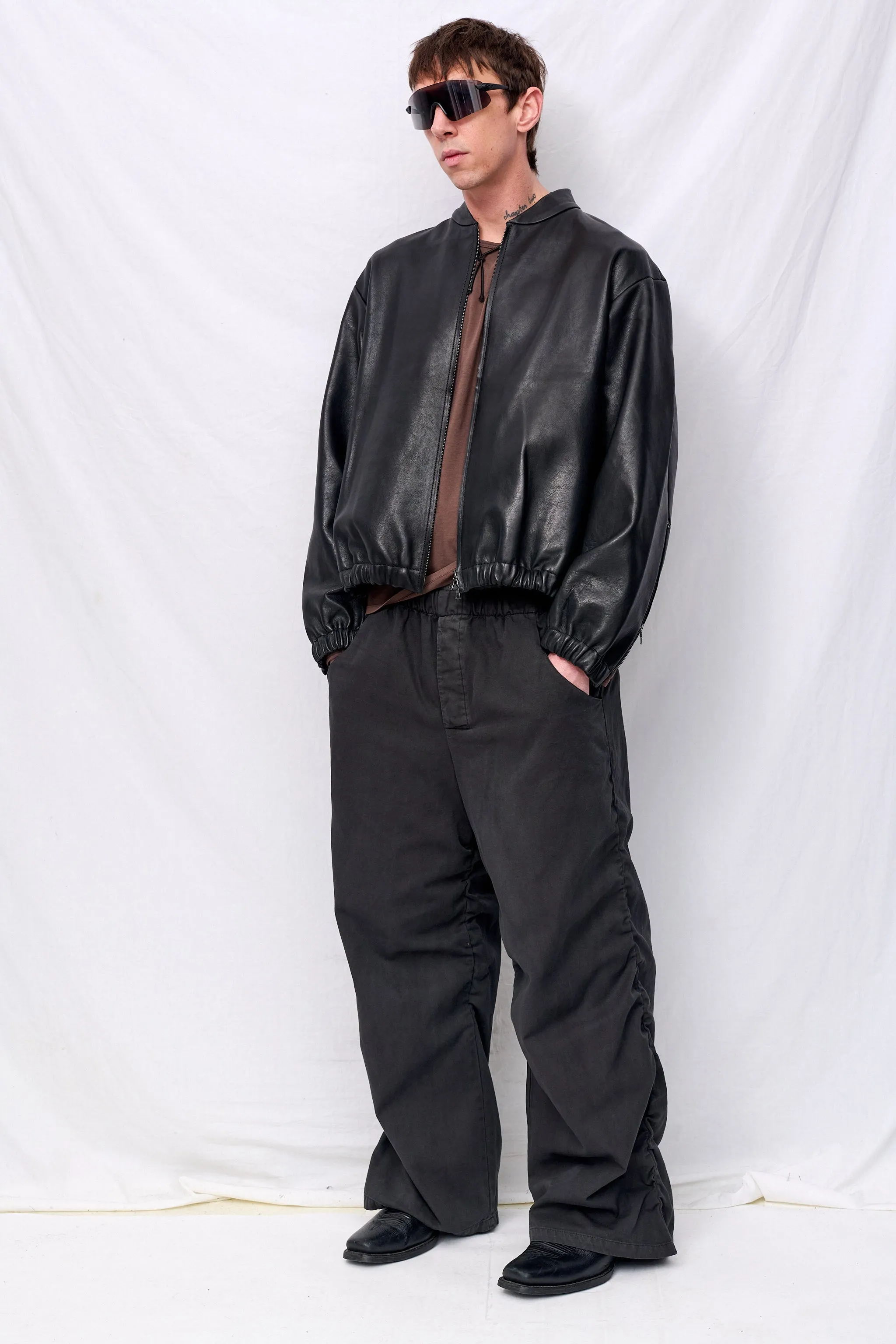 No.306 Black Leather Six Zipper Jacket sold by Assembly New York product image thumbnail 3