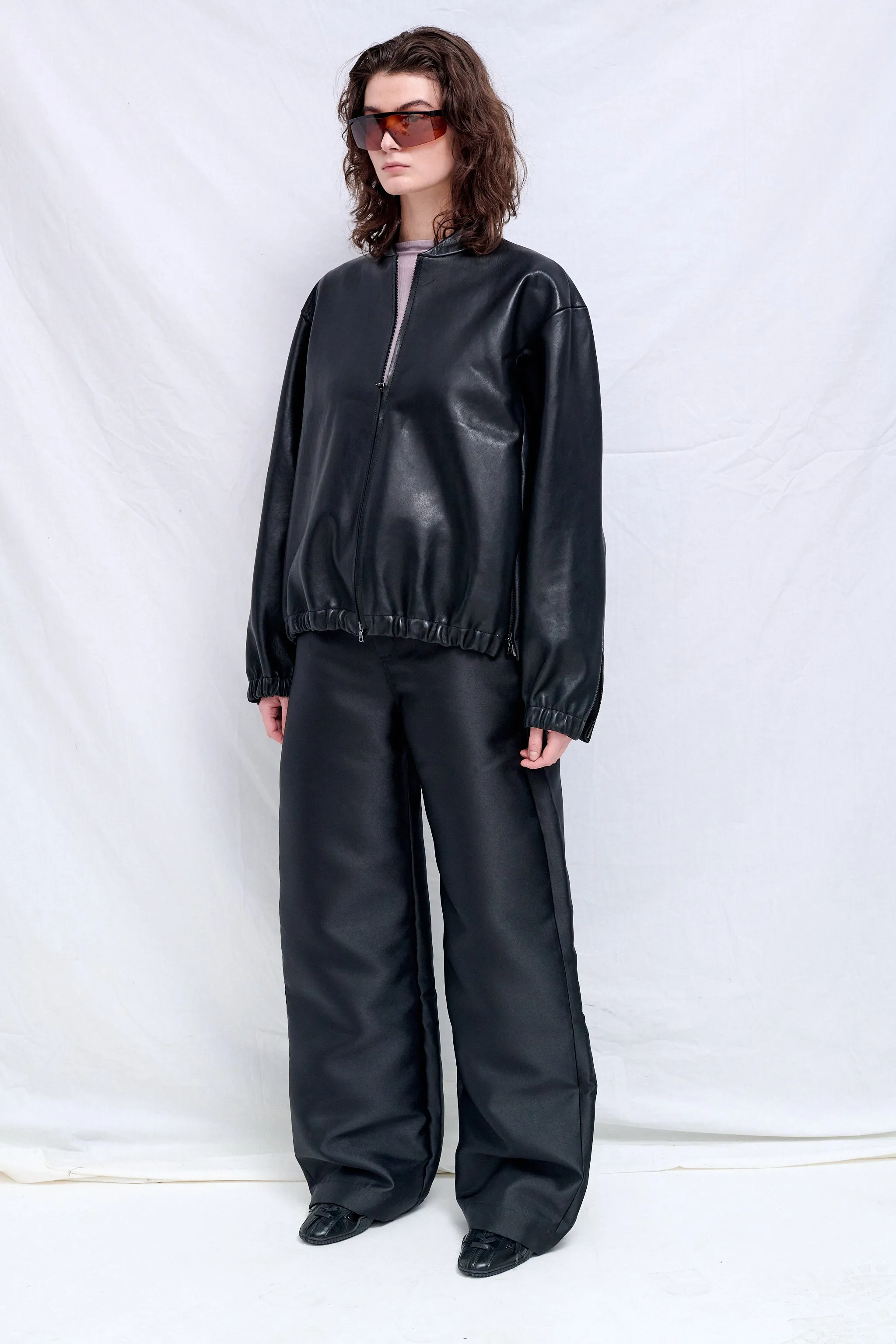No.306 Black Leather Six Zipper Jacket sold by Assembly New York product image thumbnail 4