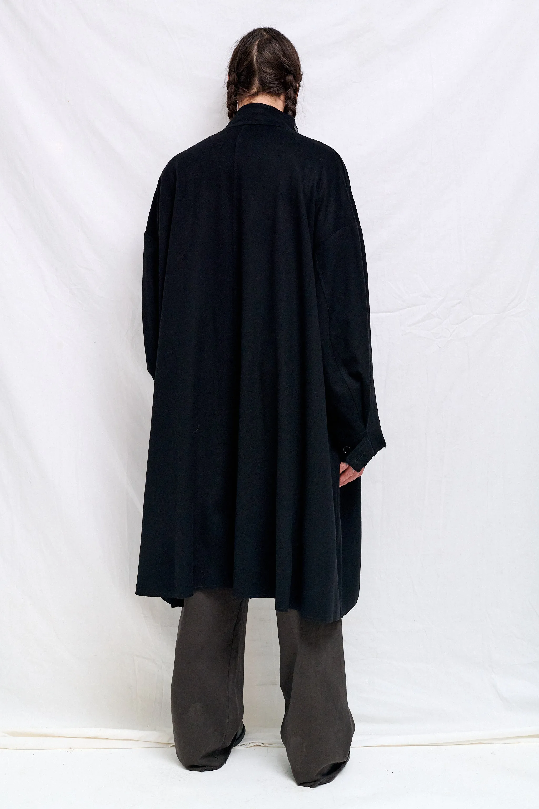 No.65 Black Heavy Wool Oversized Coat sold by Assembly New York product image thumbnail 3