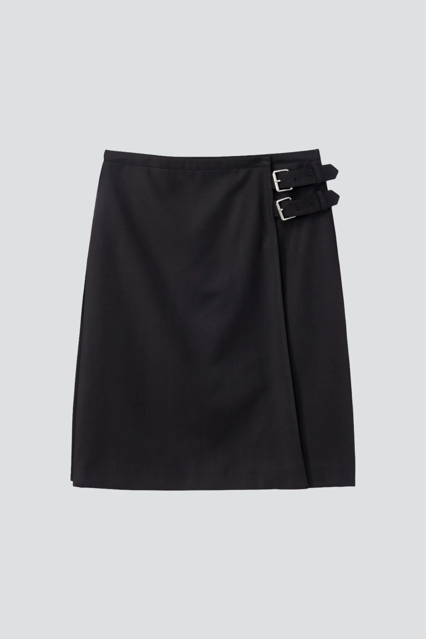 Black Pleats Midi Skirt sold by Assembly New York