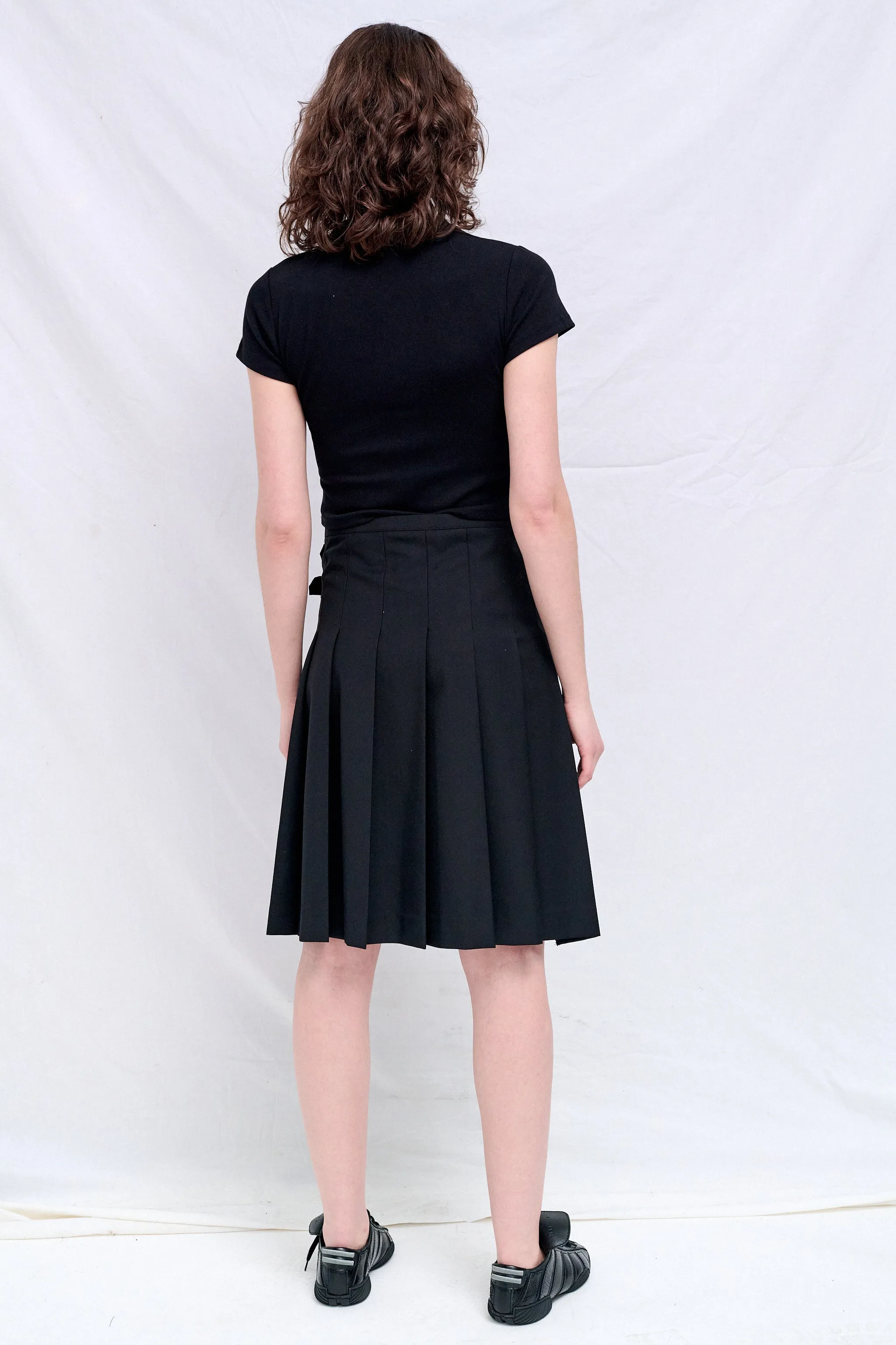 Black Pleats Midi Skirt sold by Assembly New York product image thumbnail 4