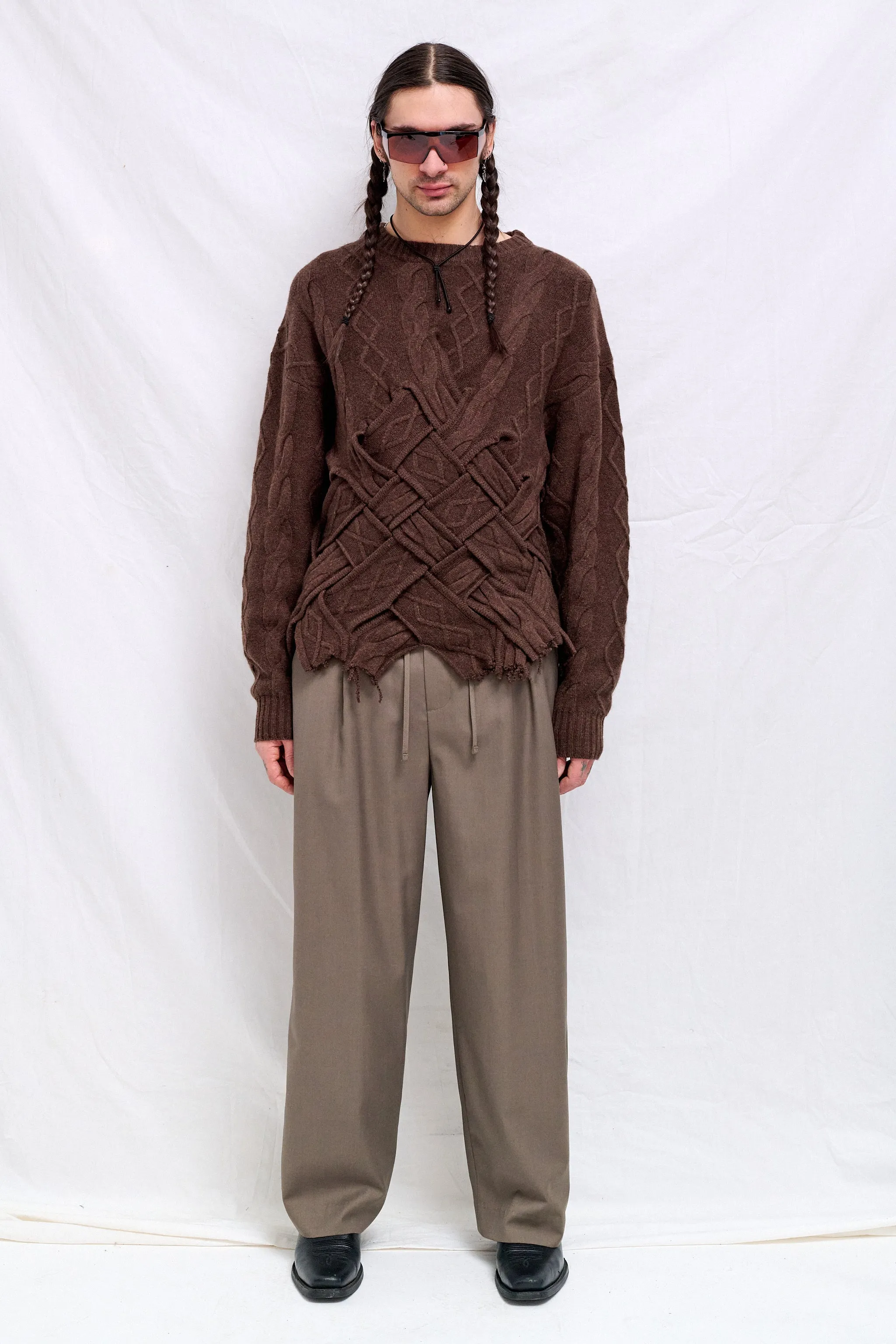 Dark Brown Mens Rue Sweater sold by Assembly New York product image thumbnail 2