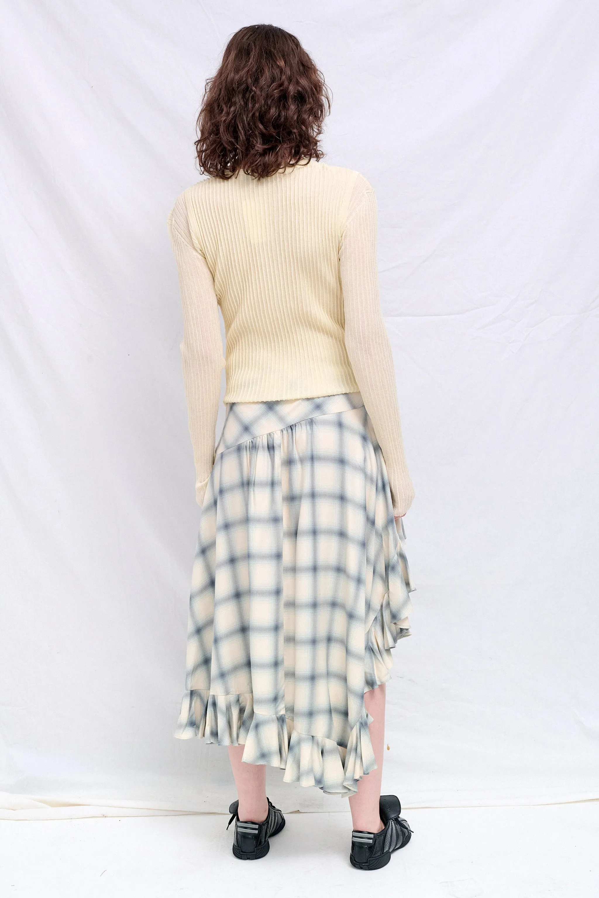 Ivory Double Up Rib Cardigan sold by Assembly New York product image thumbnail 4