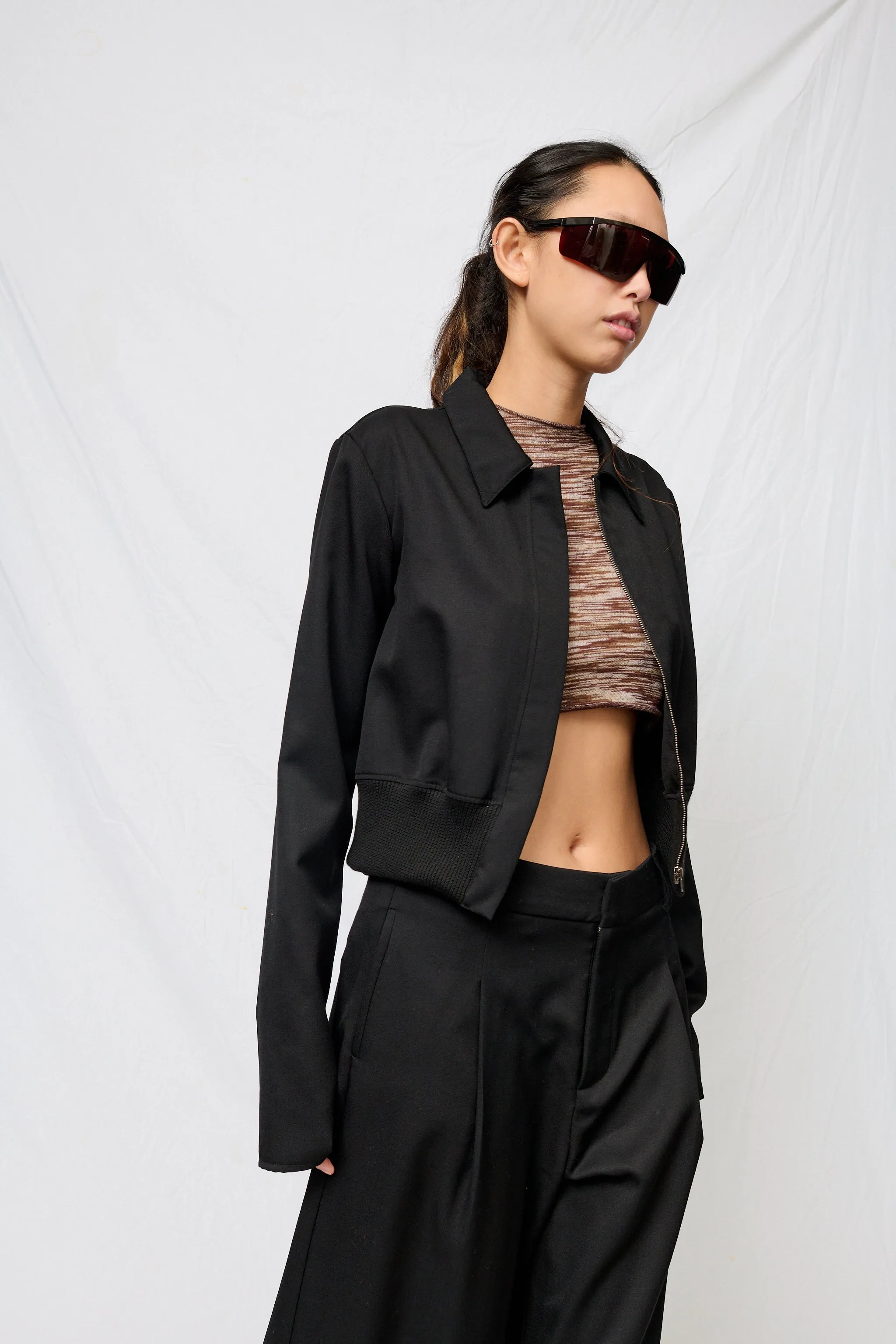 Black Suiting Bolero Jacket sold by Assembly New York product image thumbnail 2