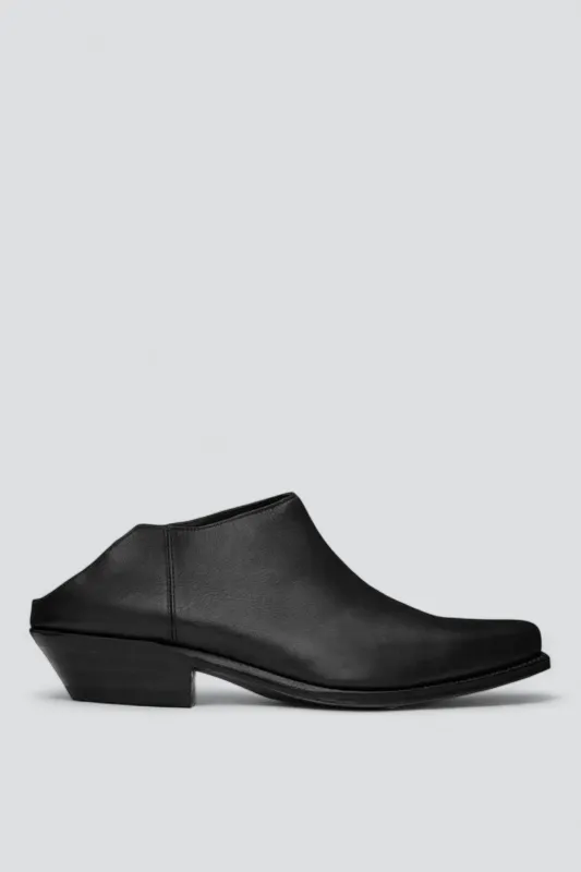 No.130 Black Sendra Cropped Boots made by Gabriela Coll Garments