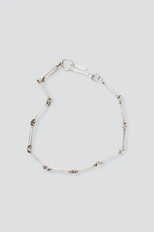 Sterling Silver Pin Link Necklace made by Assembly New York