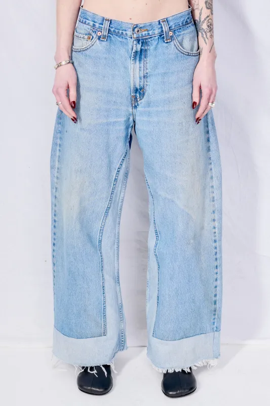 Vintage Indigo Reworked Culotte Jean made by B Sides Jeans