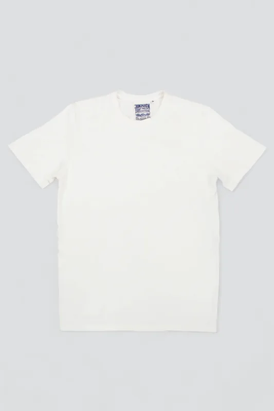 White Hemp Baja Tee made by Jungmaven