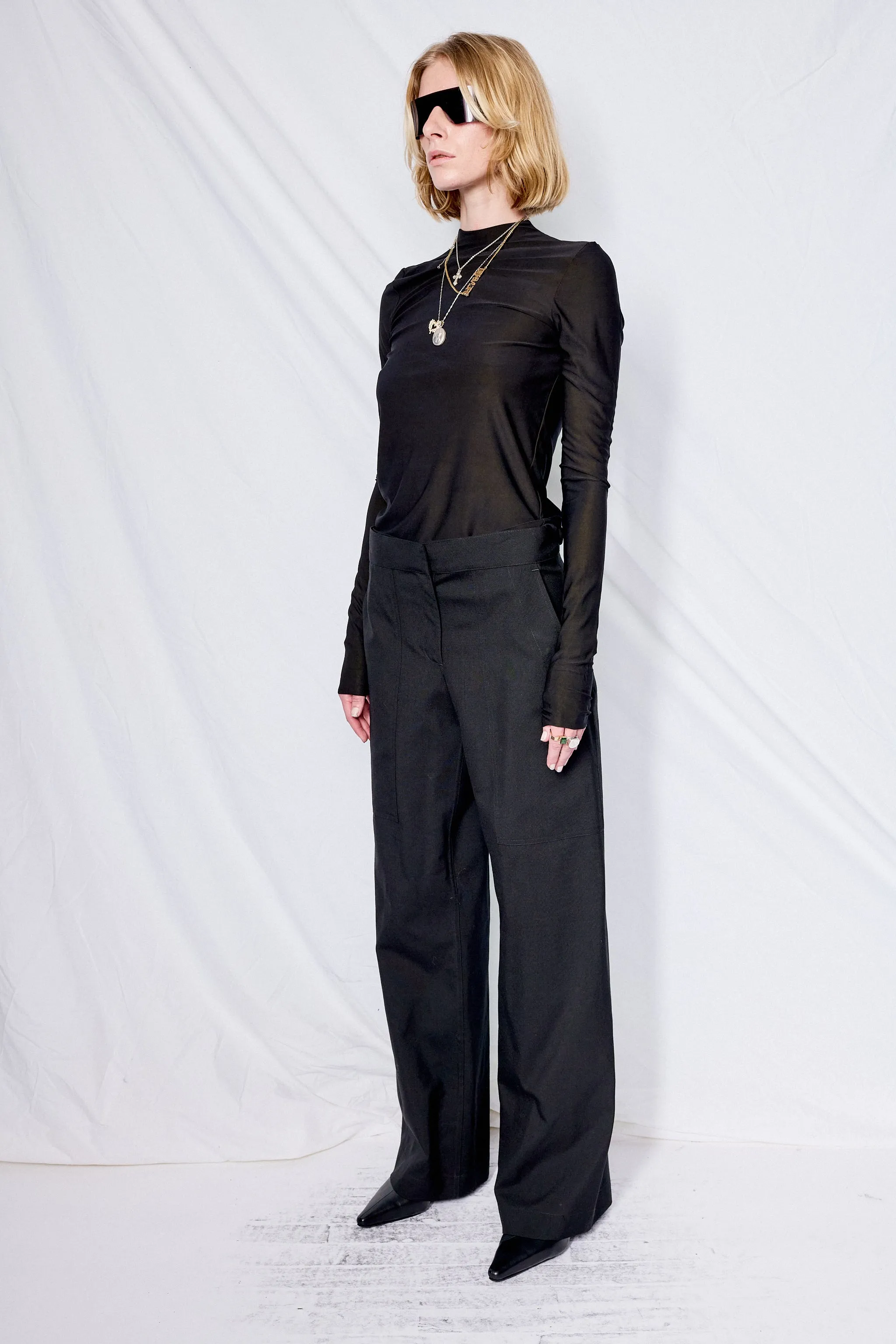 Black Suiting Simple Pant sold by Assembly New York product image thumbnail 5