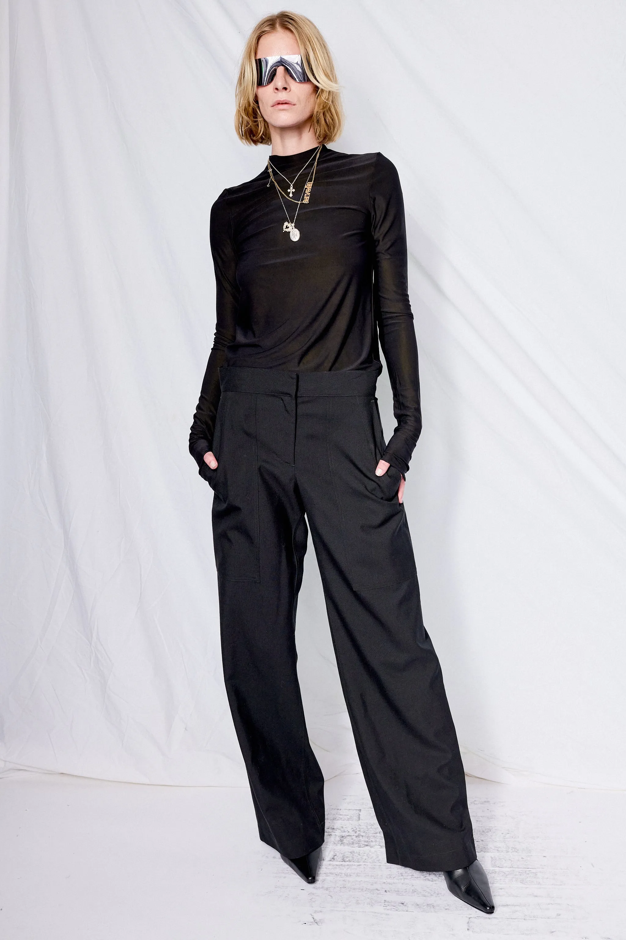 Black Suiting Simple Pant sold by Assembly New York product image thumbnail 2