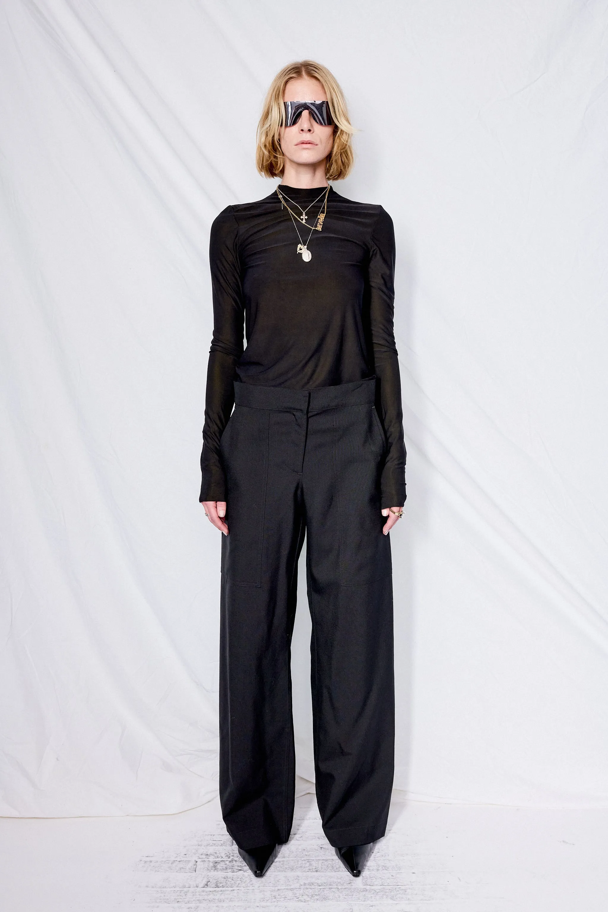 Black Suiting Simple Pant sold by Assembly New York product image thumbnail 4