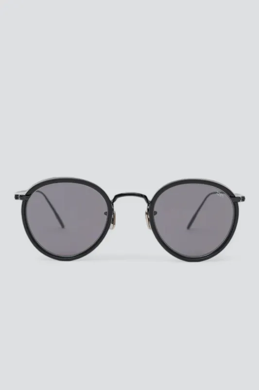 Black Metal 717E Sunglasses made by Assembly New York