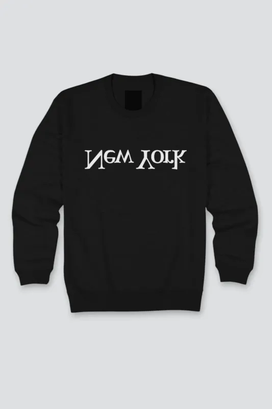 Black New York Logo Sweatshirt made by Assembly New York