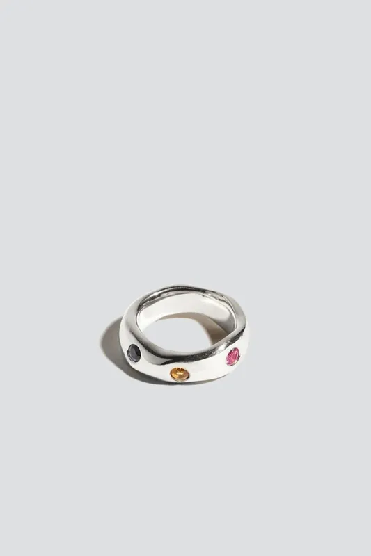 Sterling Silver Fiesta Ring made by Assembly New York