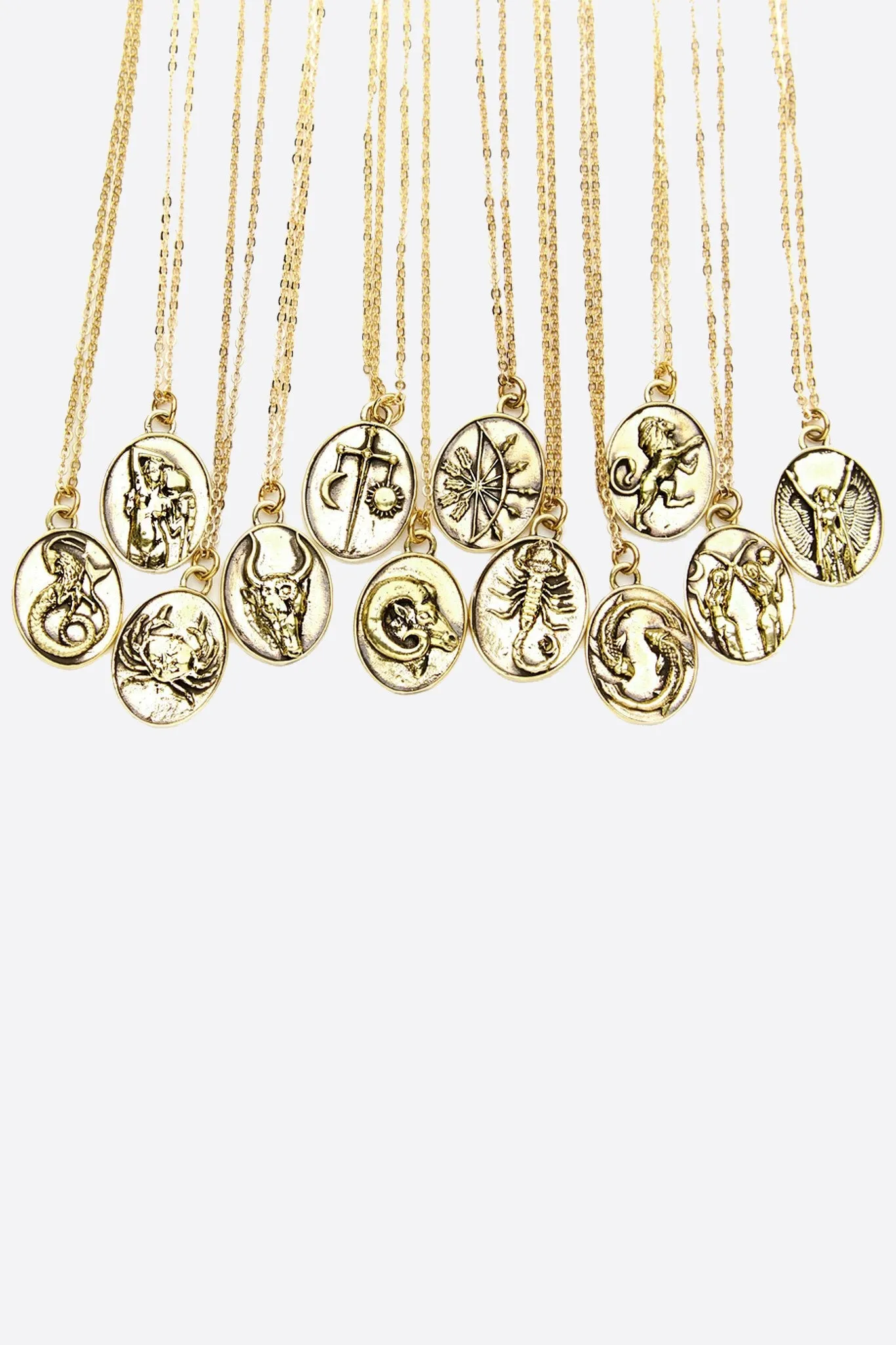 Gold Aquarius Necklace sold by Assembly New York product image thumbnail 3