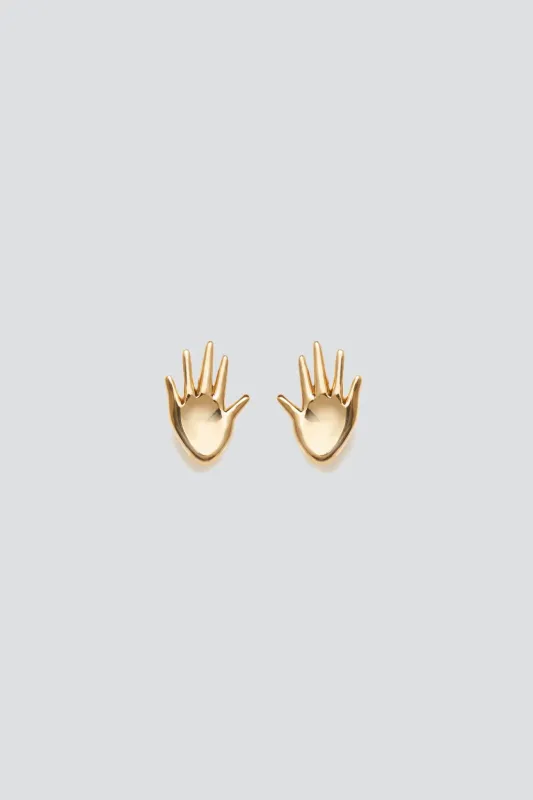 Gold Vermeil Mini Dalí Studs made by AGMES