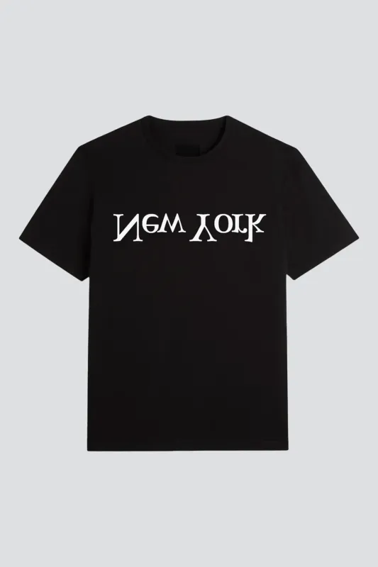 Black New York Logo T-Shirt made by Assembly New York